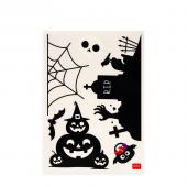 Brevemente - Conjunto 40 Autocolantes Eletrostático Reutilizável para Vidros Halloween Legami