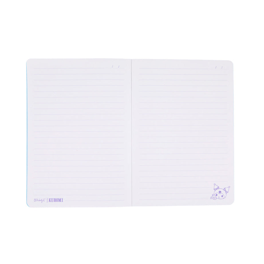 Caderno A5 Kuromi Pautado Mr.Wonderful
