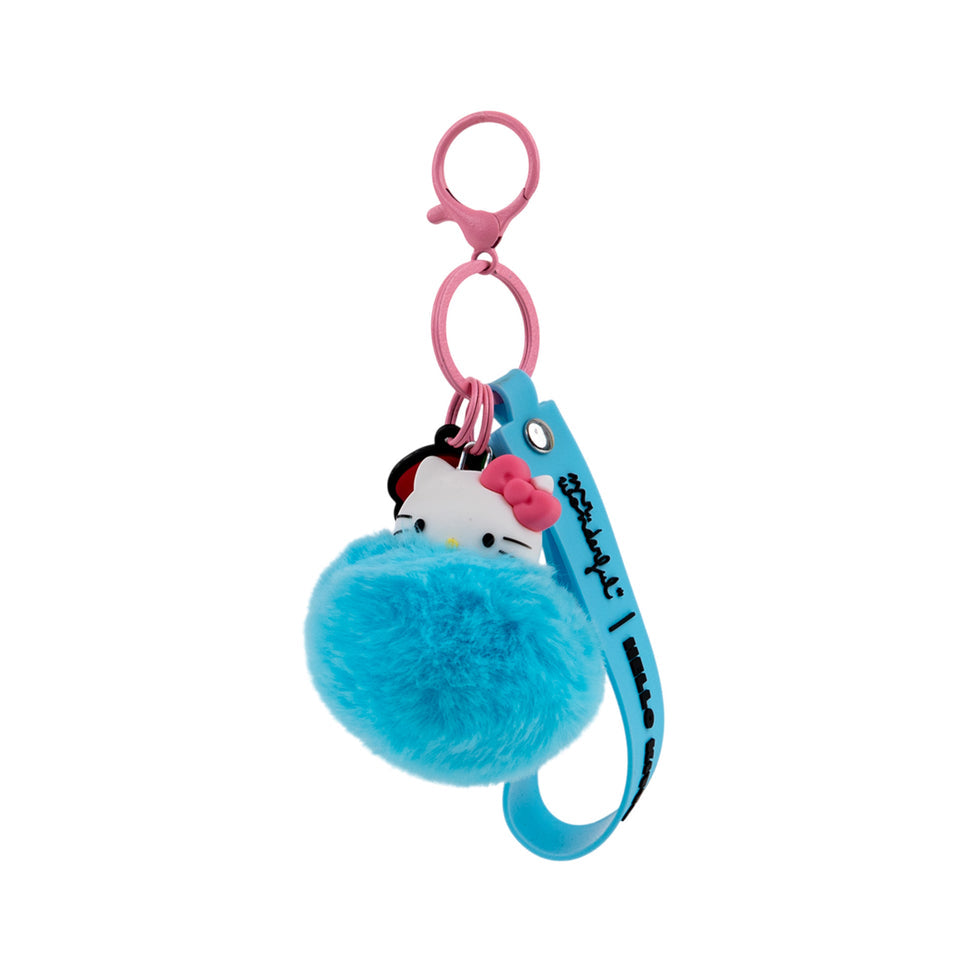 Porta Chaves com Pompom e  Pendente Hello Kitty Mr.Wonderful