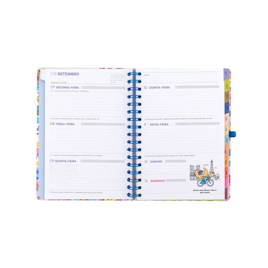 Agenda Semanal 2026/2027 Mr.Wonderful "Manual para um Ano Brilhante"