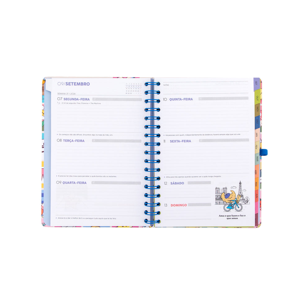 Agenda Semanal 2026/2027 Mr.Wonderful "Manual para um Ano Brilhante"