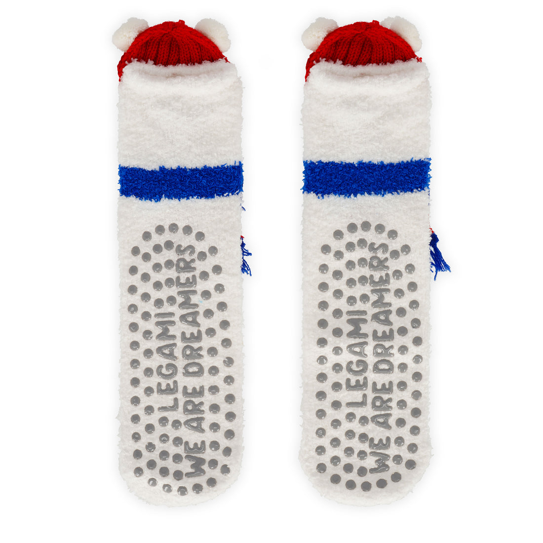 Meias Antiderrapante 3D Urso Polar Natal Tamanho 35-42 Legami