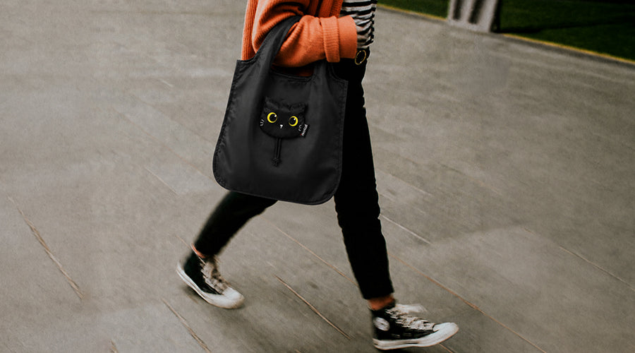 Saco Reutilizável Gato Preto Itotal