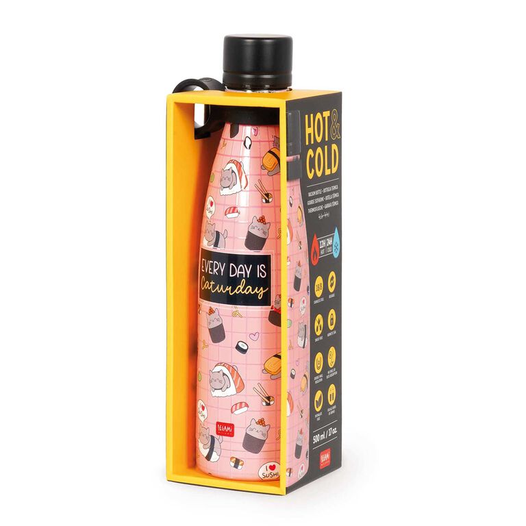 Garrafa Térmica 500ml Sushi Cat Legami