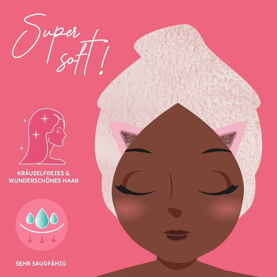 Toalha para Cabelo Gatinho Legami