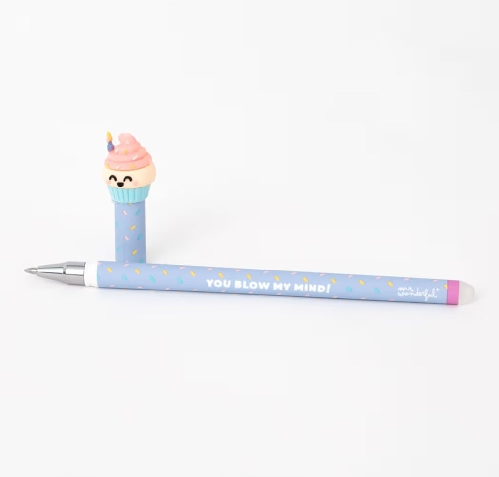 Caneta que Apaga Mr. Wonderful - Cupcake - You blow my mind!