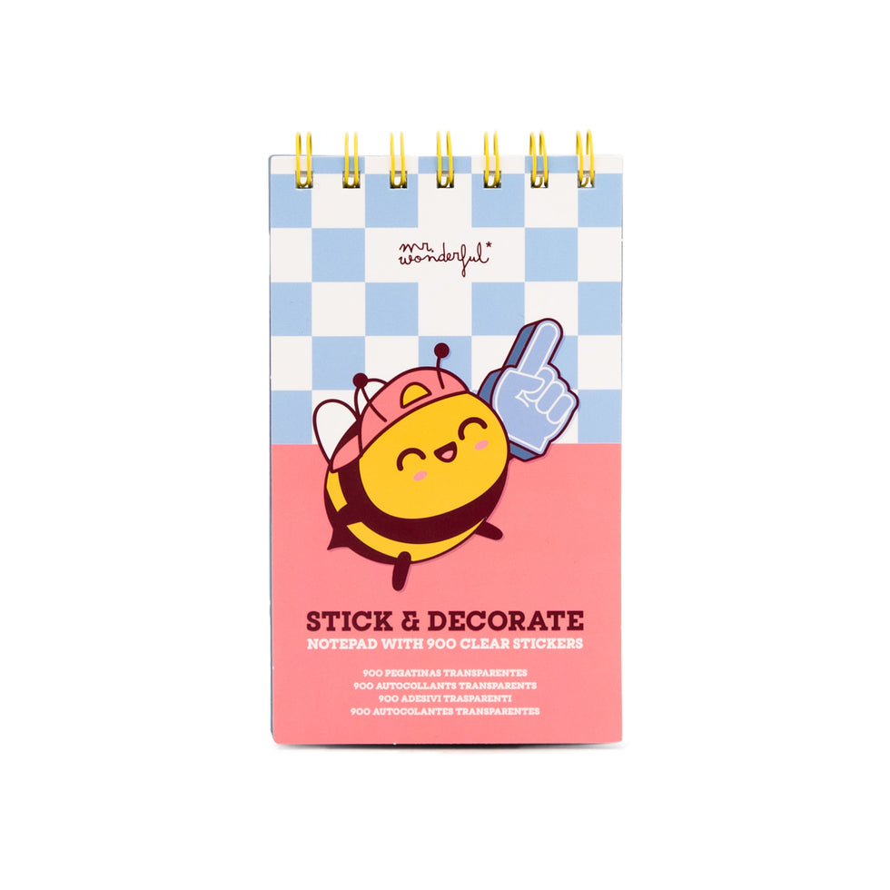 Bloco com 900 Autocolantes Mr.Wonderful