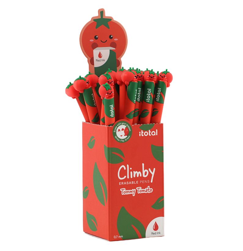 Caneta Apagável Climby Tomate Itotal