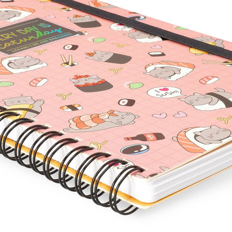 Caderno A5 Espiral Pautado Sushi Cat Legami