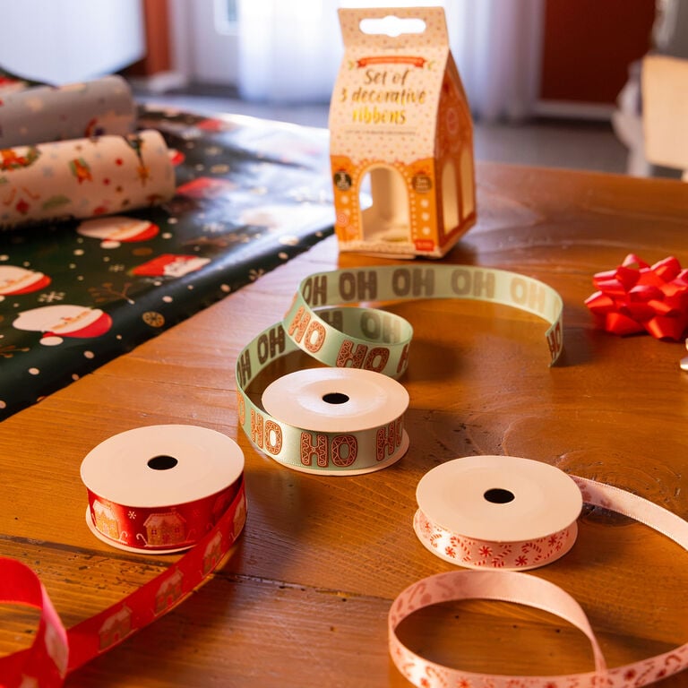 Pré-venda Conjunto 3 Fitas Decorativas Natal Legami