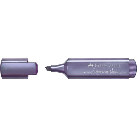 Sublinhador Metálico Violeta Brilhante com Glitter Faber-Castell