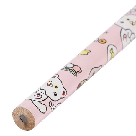 Lápis com Borracha Gato Branco