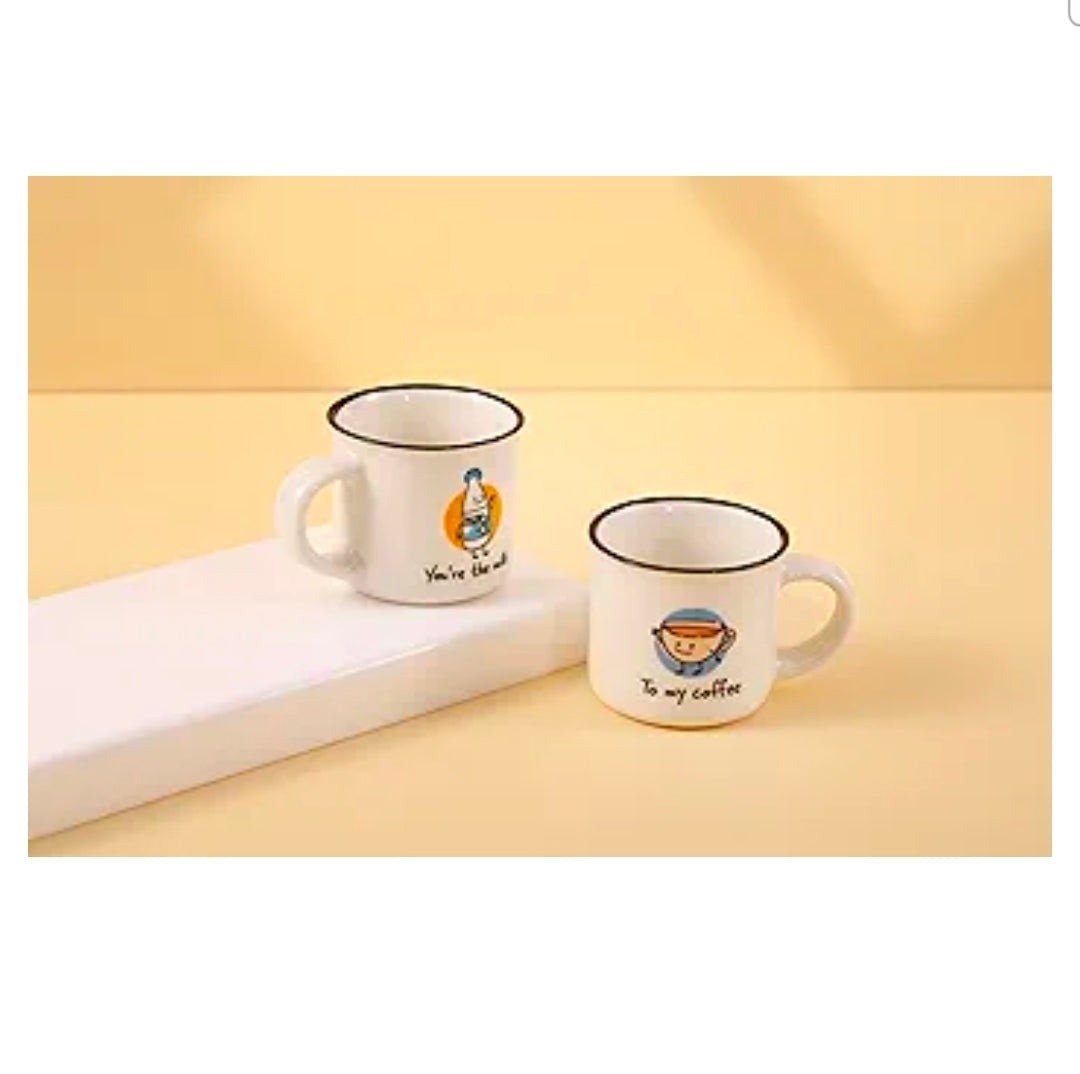 Conjunto 2 Chávenas Café "You're the Milk - To My Coffee" Itotal