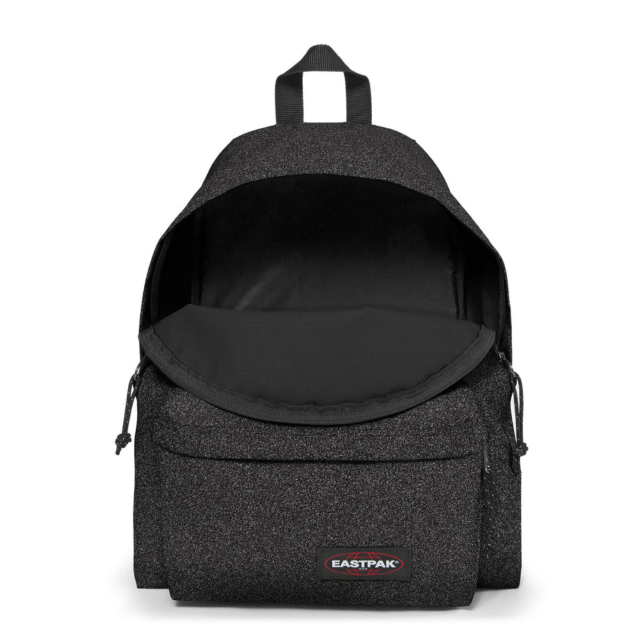 Mochila Eastpak Padded Spark com Glitter Preta