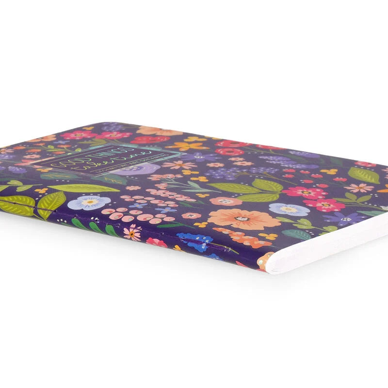 Caderno A6 Pautado Flores Legami