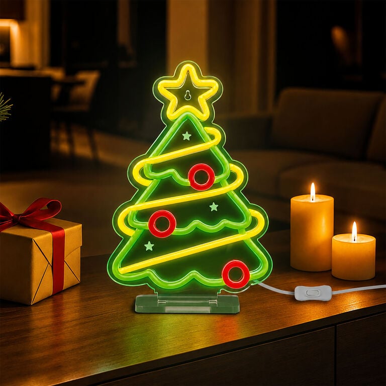 Pré-venda Luz Neon Árvore Natal Legami