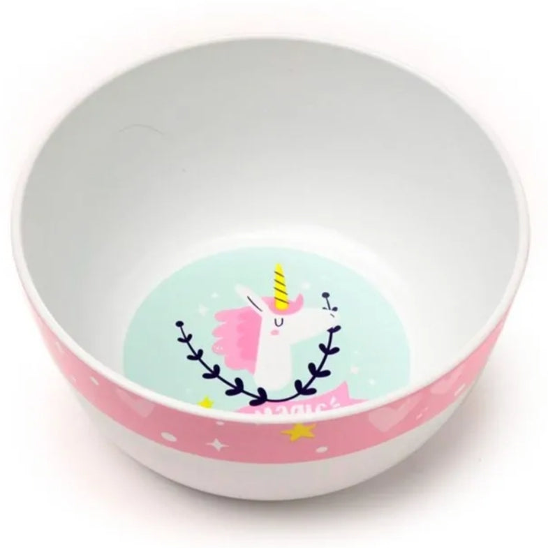 Conjunto de Refeição 5 Peças Unicórnios