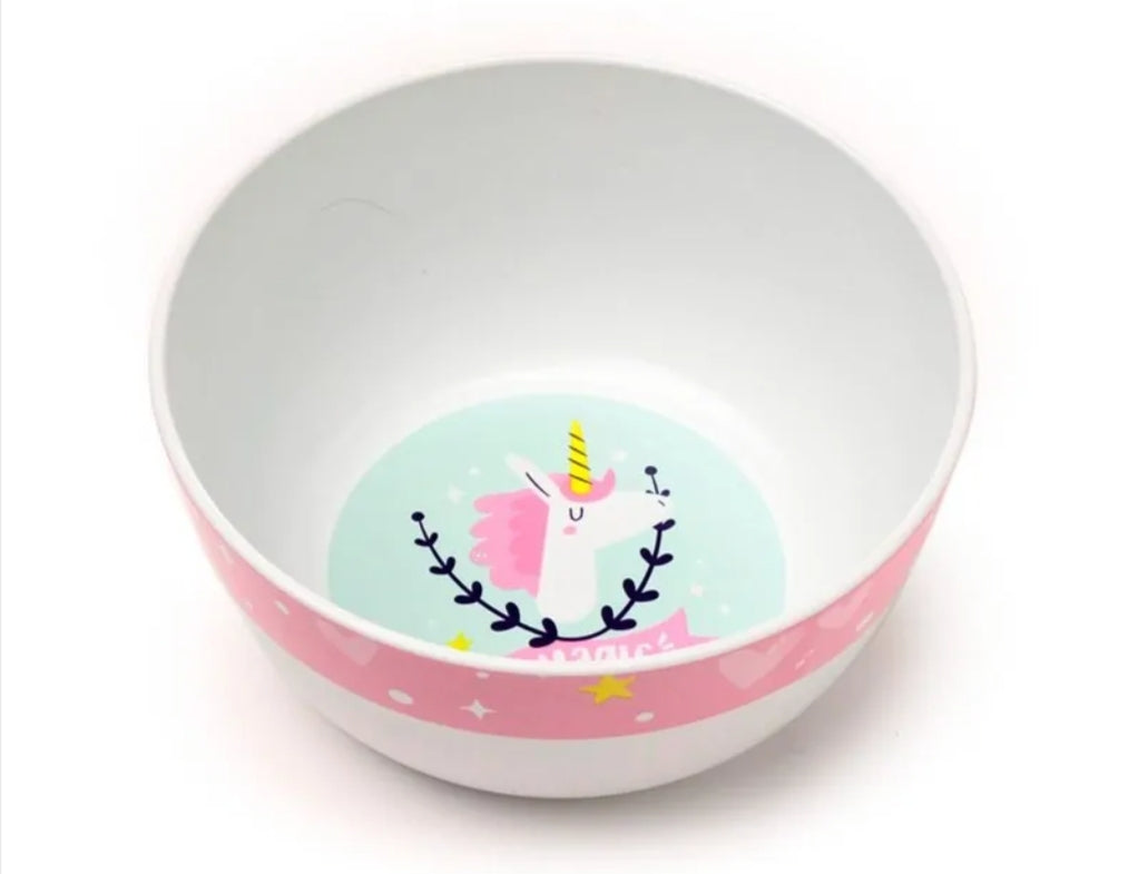 Conjunto de Refeição 5 Peças Unicórnios