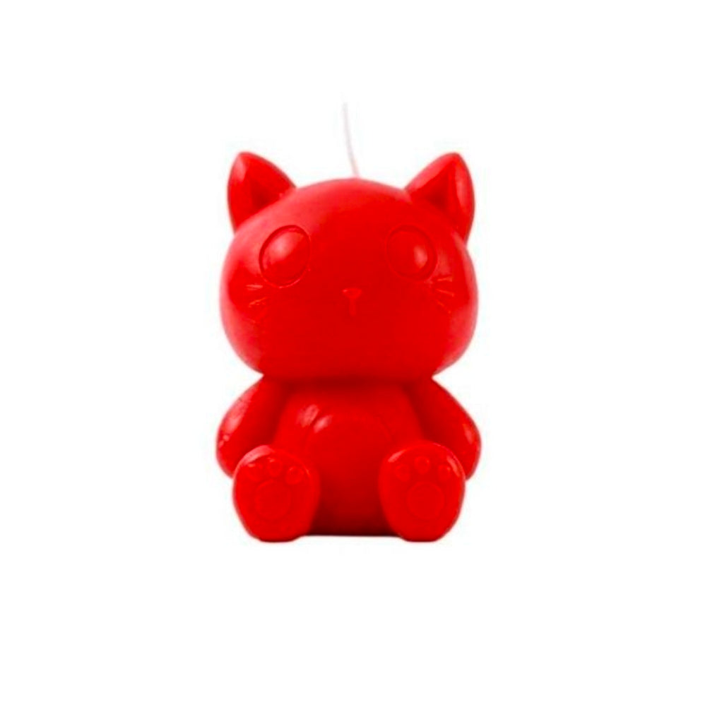 Vela Gato Vermelho 3D Aroma Baunilha Itotal