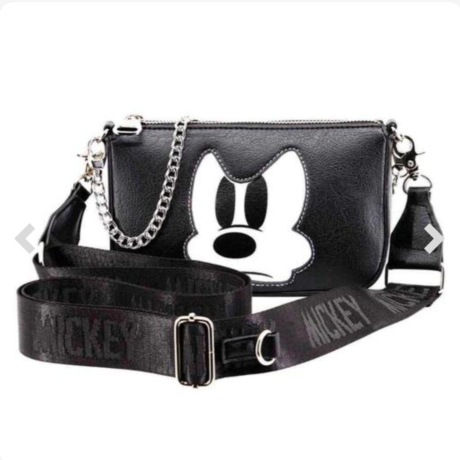 Mala Tiracolo com porta Documentos e Fita -  Angry Mickey