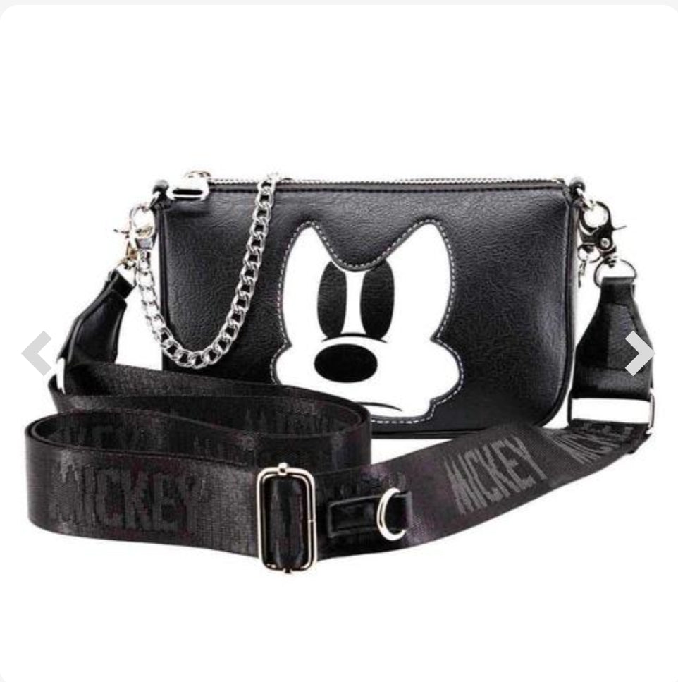 Mala Tiracolo com porta Documentos e Fita -  Angry Mickey