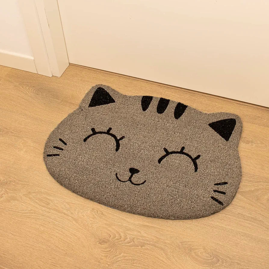 Tapete de Entrada Gato Cinza Itotal