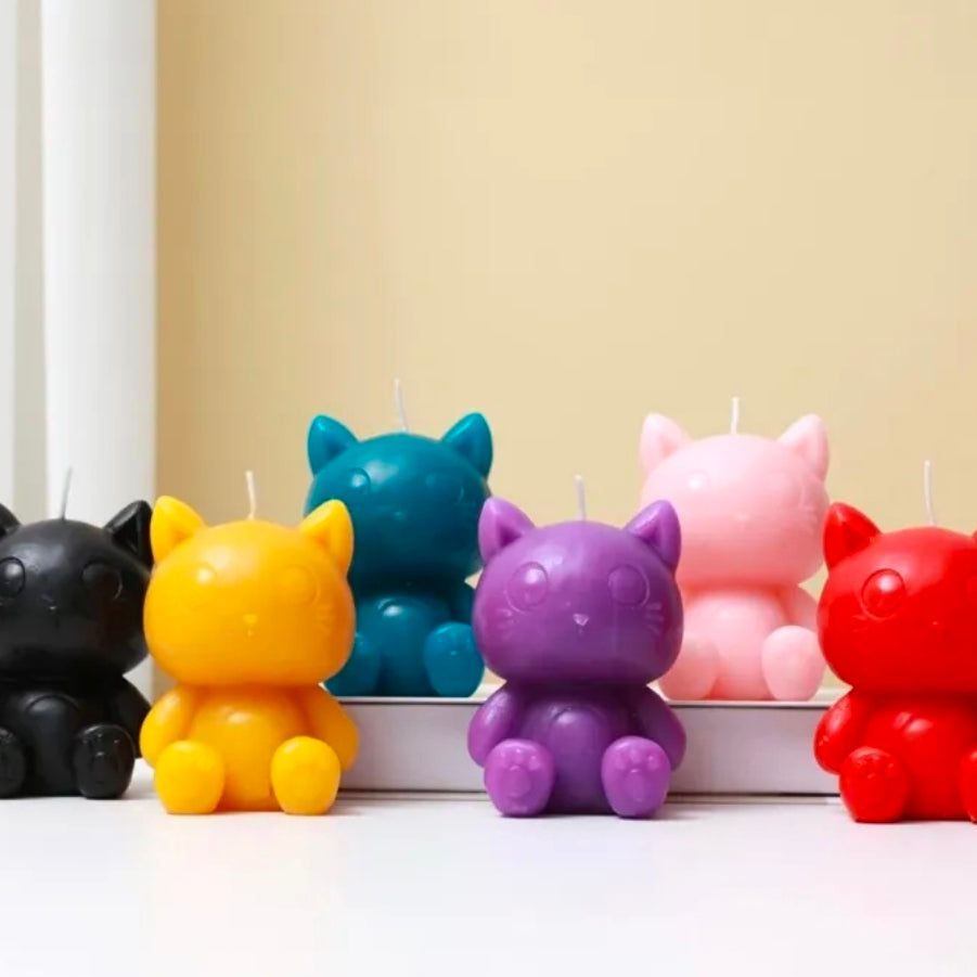 Vela Gato Roxo 3D Aroma Lavanda Itotal