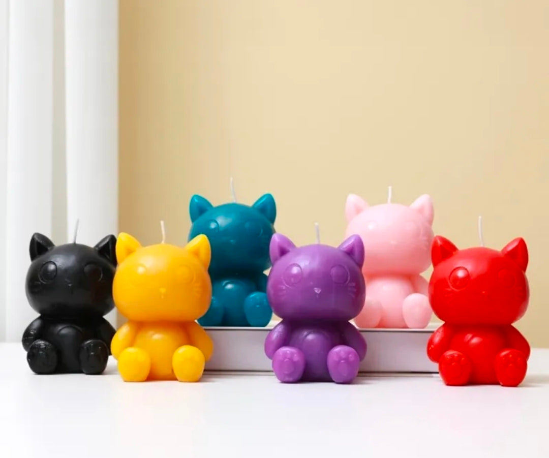 Vela Gato Roxo 3D Aroma Lavanda Itotal