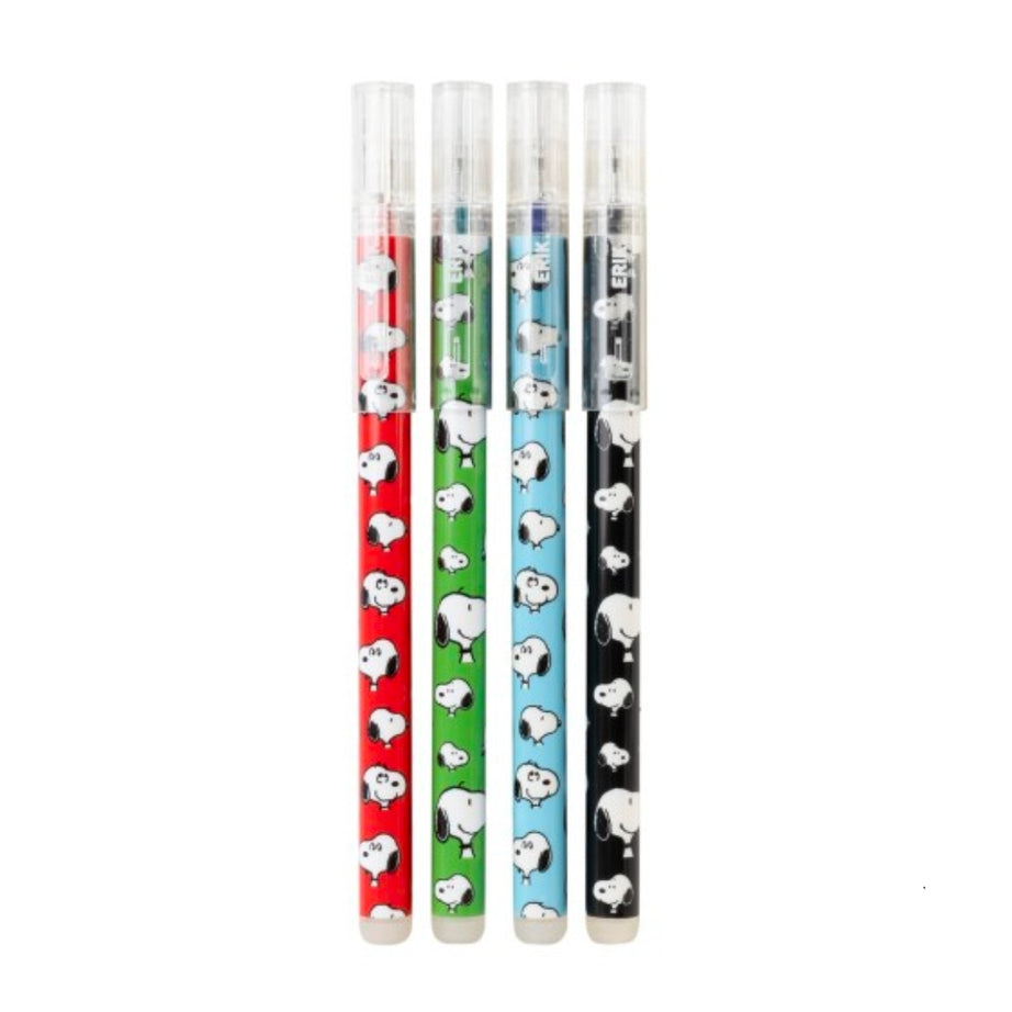 Conjunto 4 Canetas Apagáveis Snoopy