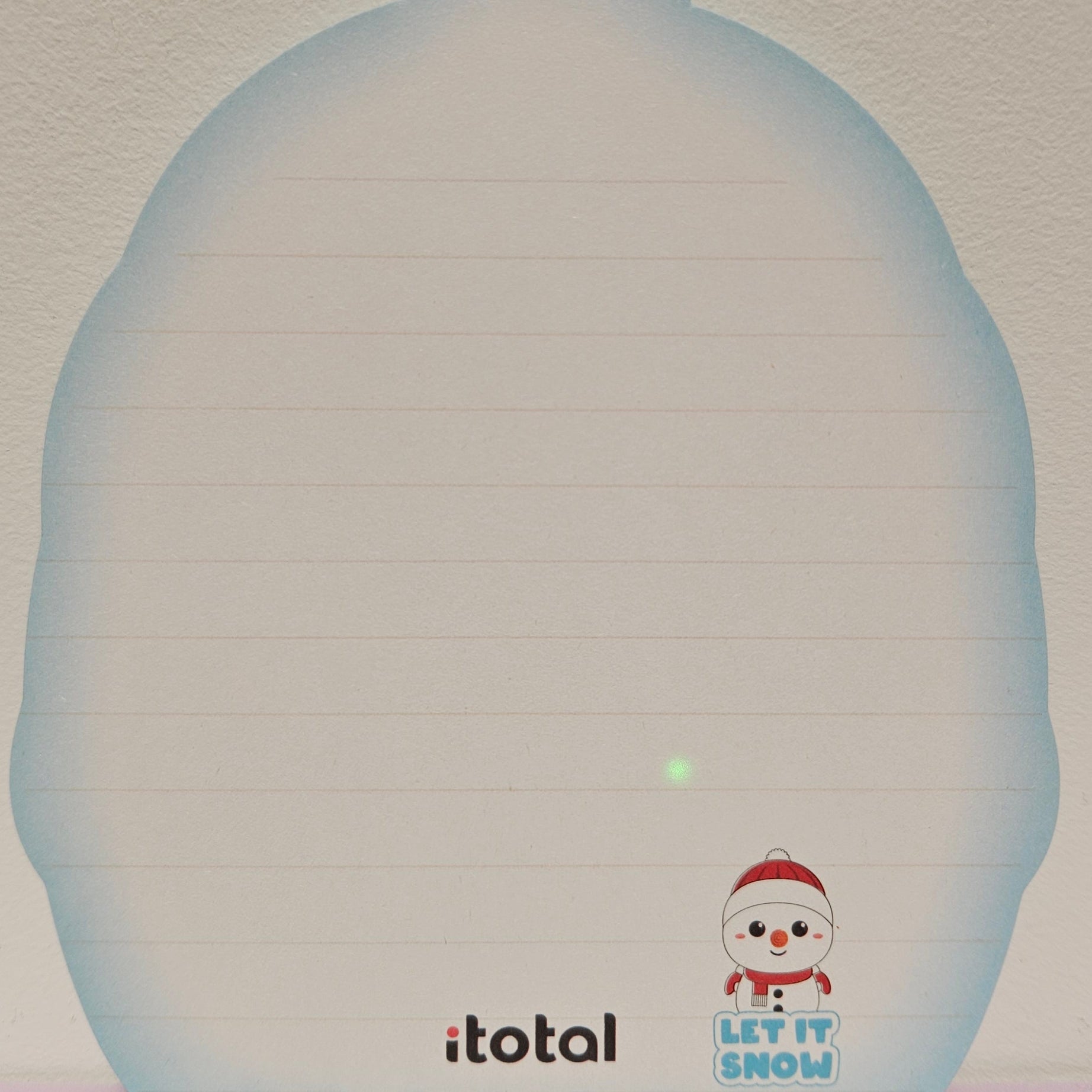 Bloco Notas Boneco de Neve Itotal