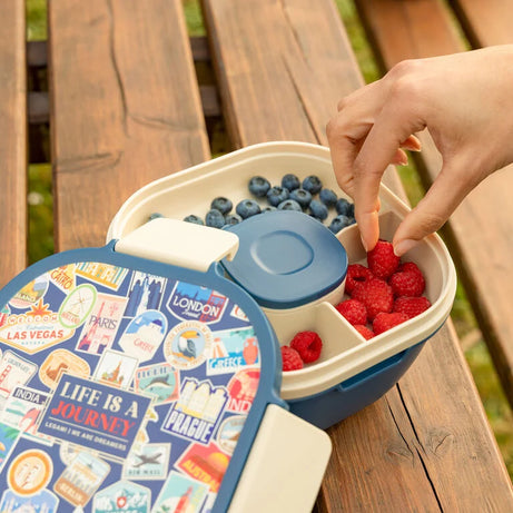 Caixa de Almoço (Bowl) Com Divisórias Stickers Legami