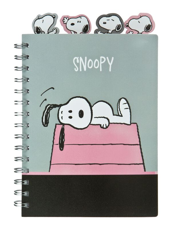 Caderno A5 com Separadores Snoopy