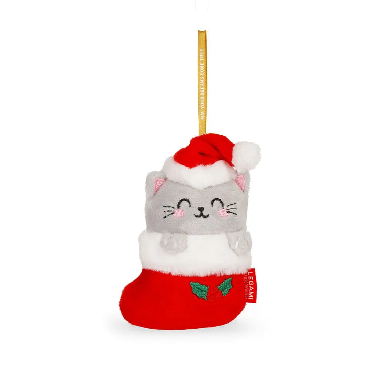 Pré-venda Enfeite de Natal Gato em Pelúcia Legami