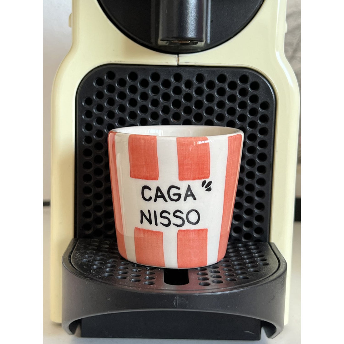Copo Café "Caga Nisso" e Marcador de Livros Listrados