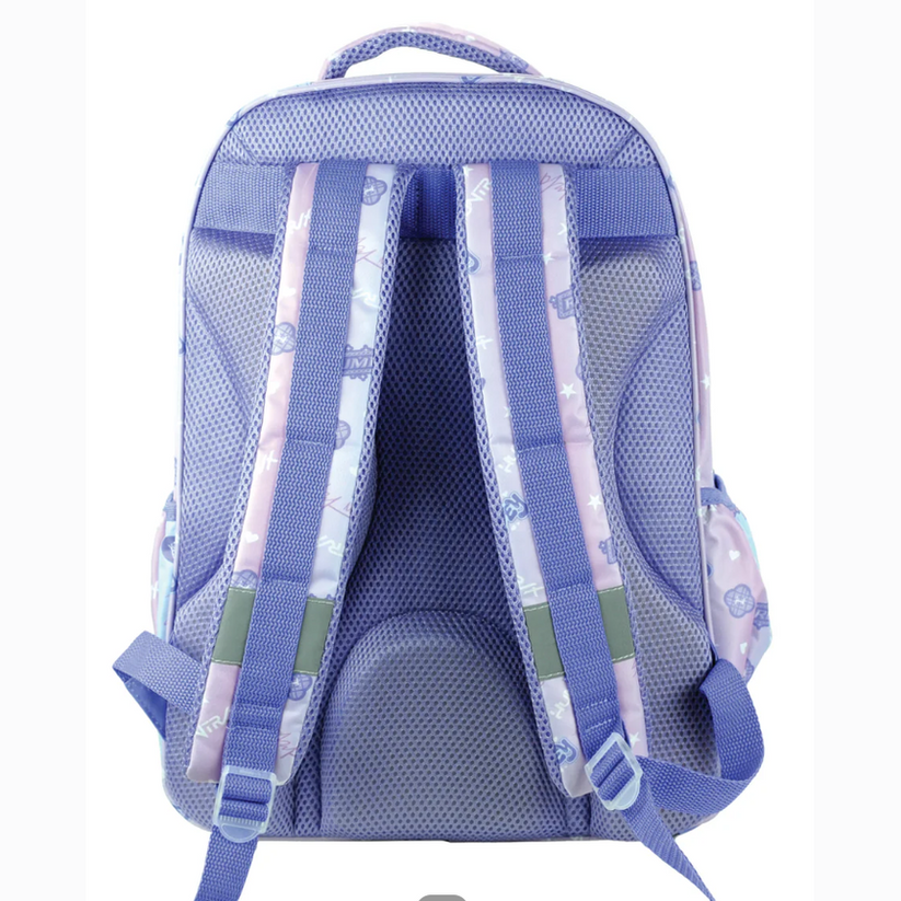 Mochila K Pop Huntrix 46cm com Várias Divisórias