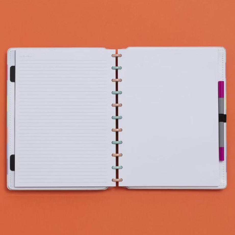 Caderno Inteligente A4 Arco-íris Pastel