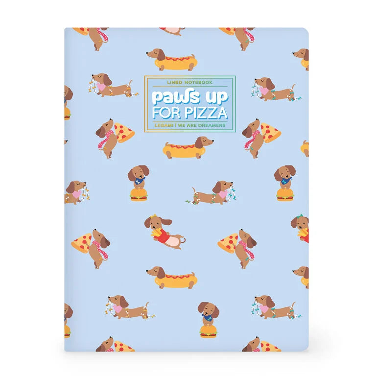 Caderno Grande B5 Pautado  Cão Salsicha Legami