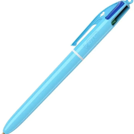 Caneta BIC com 4 Cores Azul Pastel