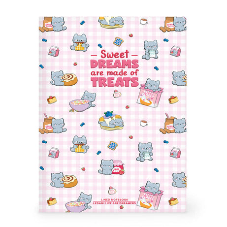 Caderno Grande B5 Pautado Gato Legami