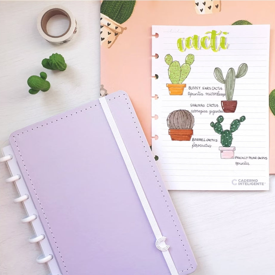 Caderno Inteligente A5 Lilás Pastel