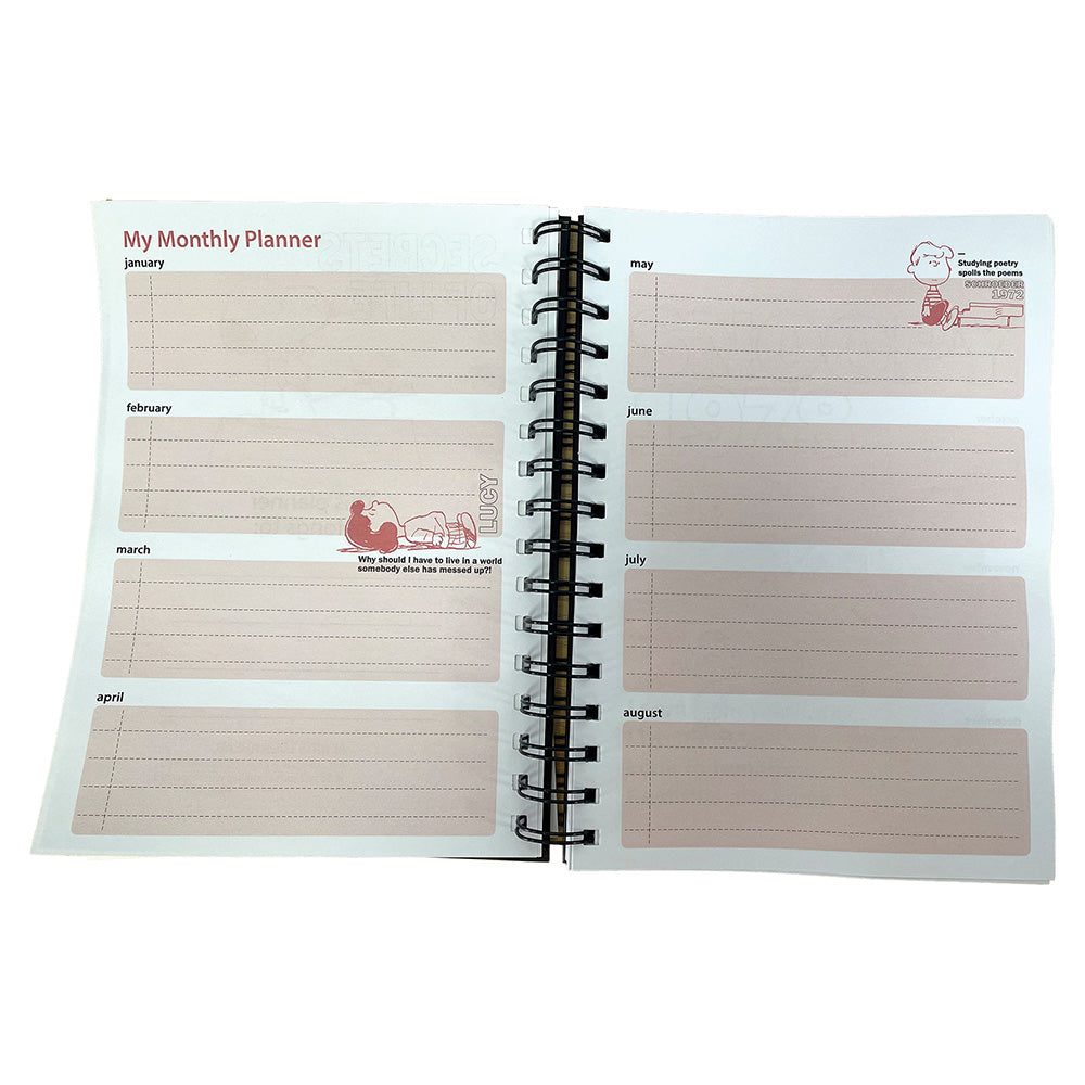 Organizador A5 em Espiral Snoopy