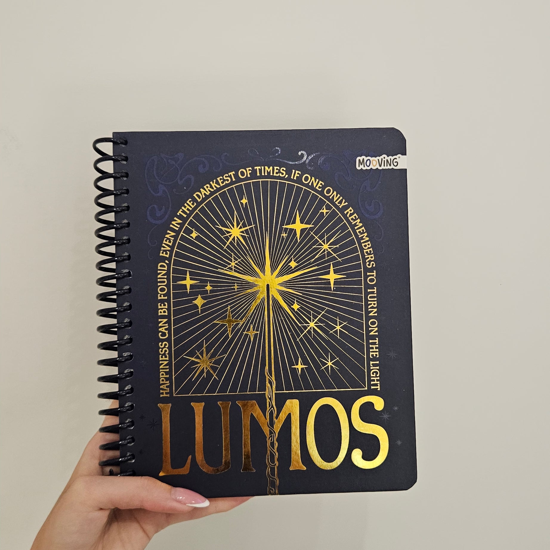 Caderno A5 em Espiral Quadriculado Harry Potter com Autocolantes e Envelope