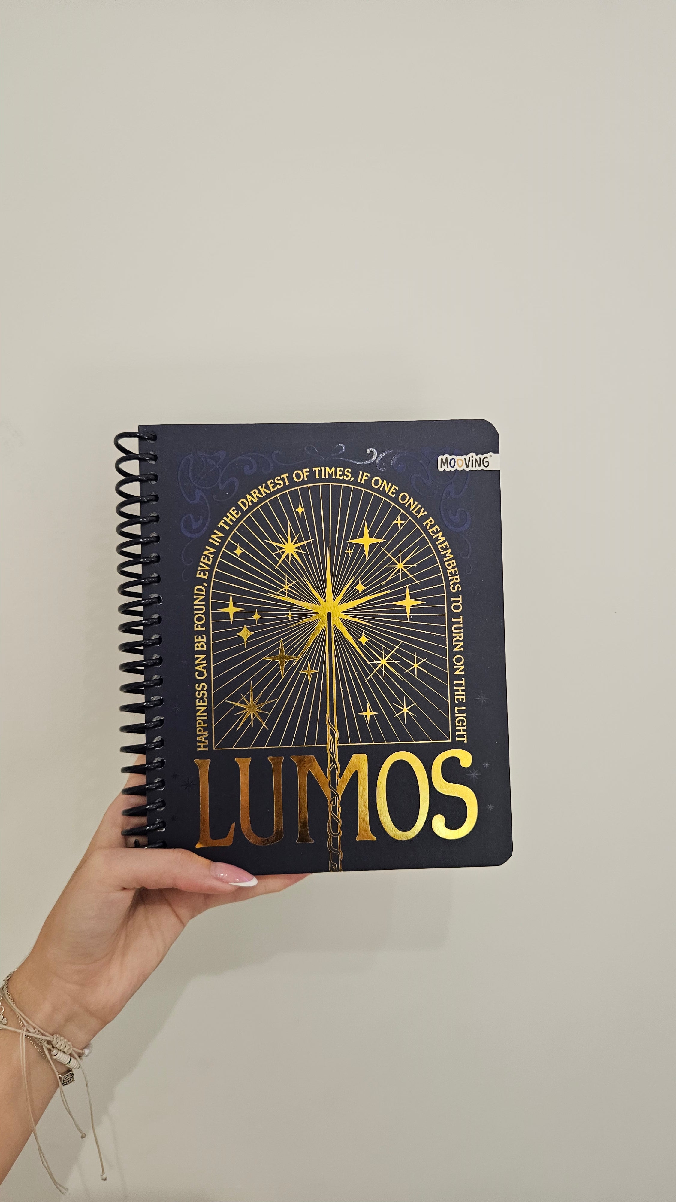 Caderno A5 em Espiral Quadriculado Harry Potter com Autocolantes e Envelope