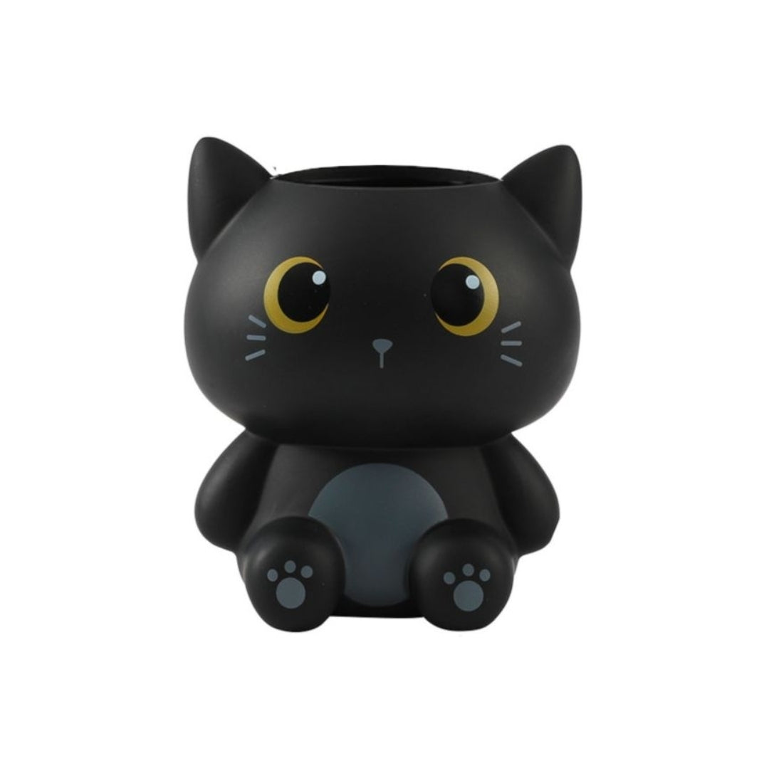 Copo de Secretária Gato Preto 3D