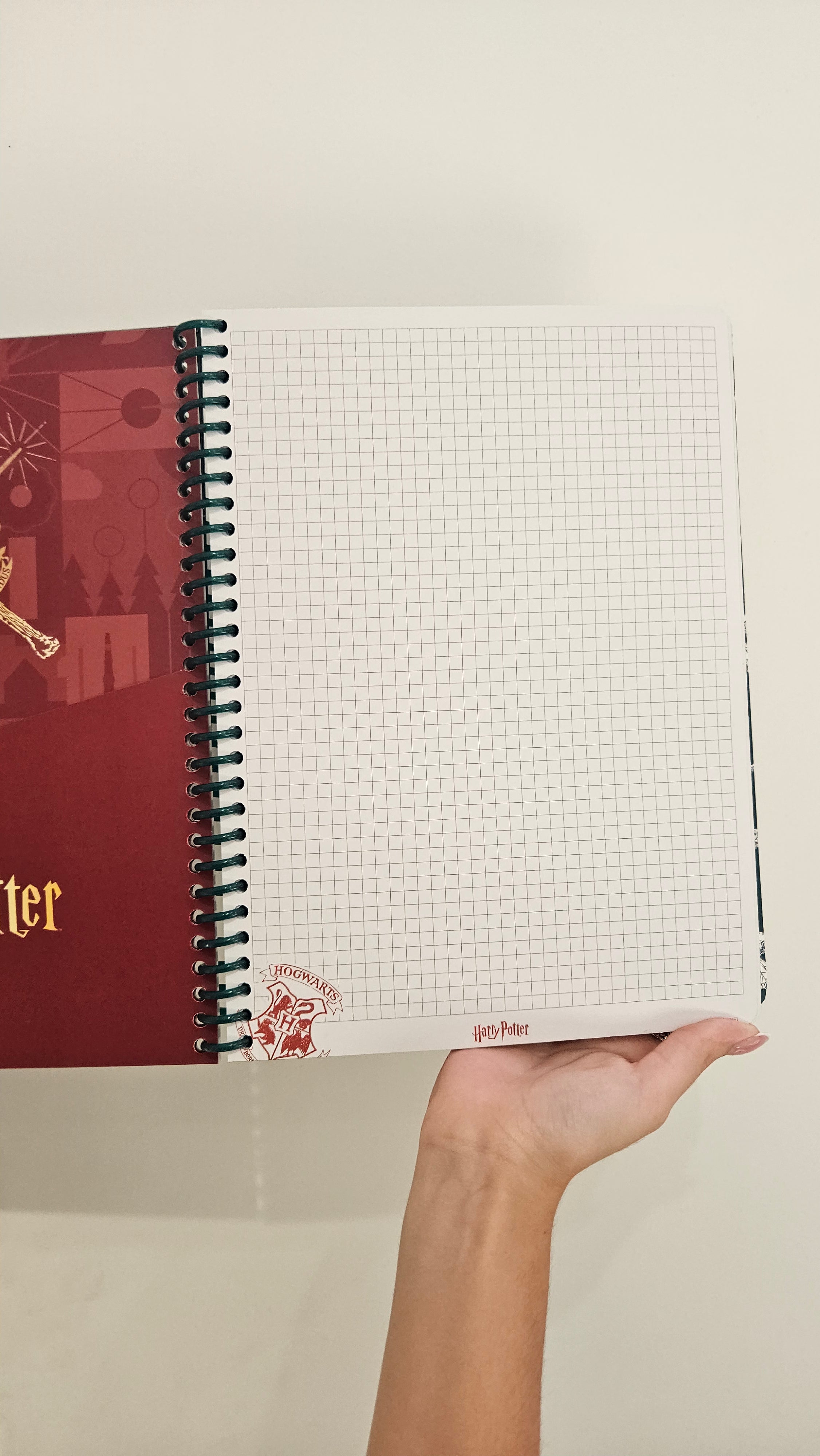 Caderno A4 em Espiral Quadriculado Harry Potter com Autocolantes e Envelope