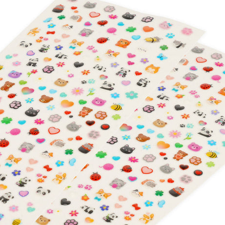 +200 Autocolantes para as Unhas Panda Legami