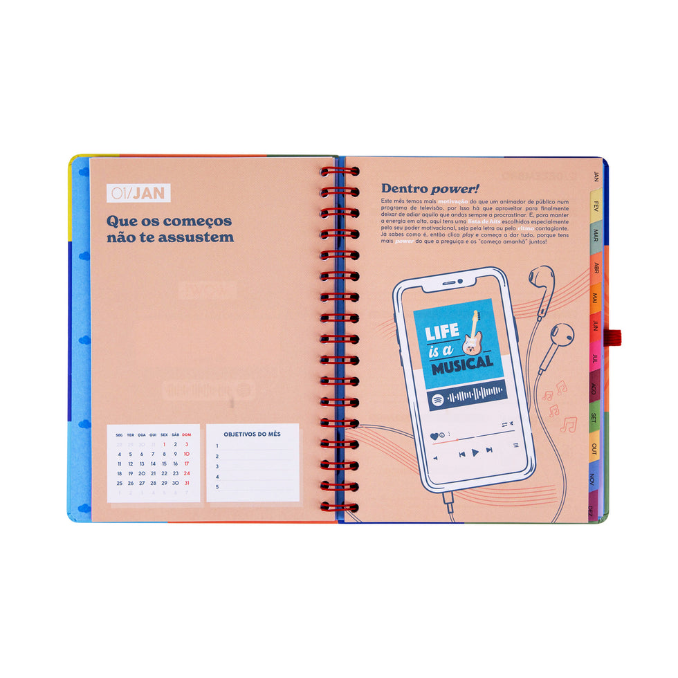 Agenda Semanal 2027 Mr.Wonderful "No Meu Mundo"