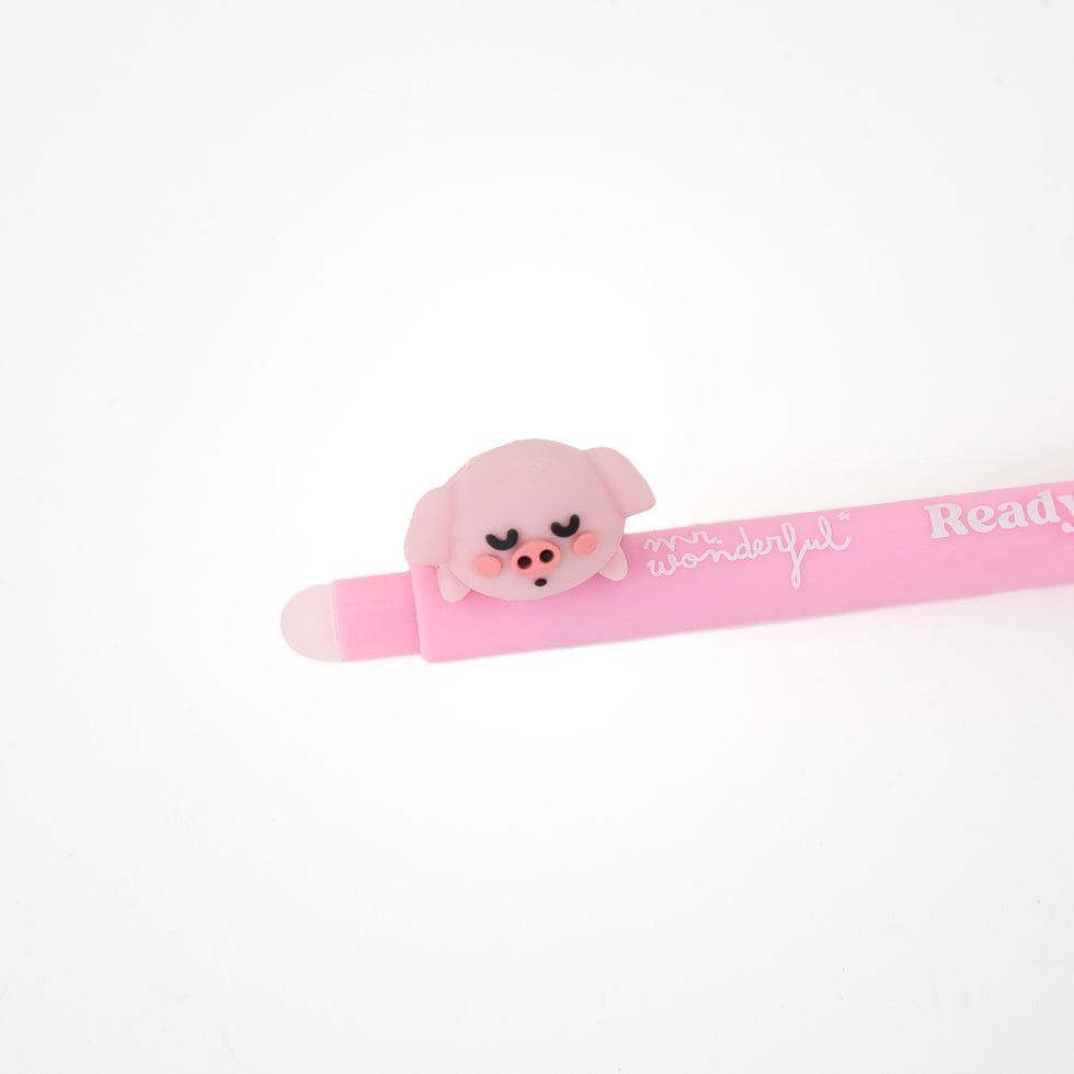 Caneta Apagável Porquinho Lazy "Ready to do nothing" Mr.Wonderful