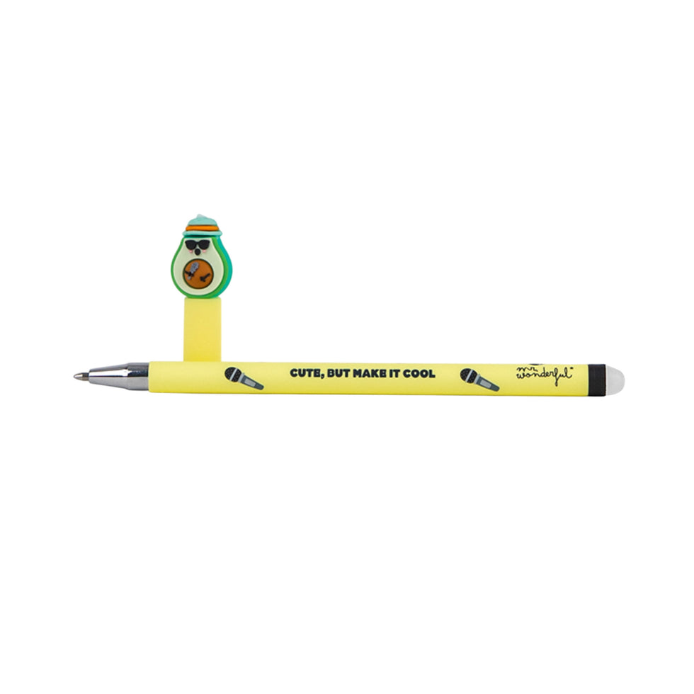 Caneta Apagável Abacate "Cute But Make It Cool" Mr.Wonderful