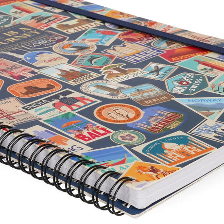 Caderno A4 Pautado Espiral Stickers Legami